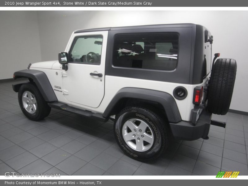 Stone White / Dark Slate Gray/Medium Slate Gray 2010 Jeep Wrangler Sport 4x4