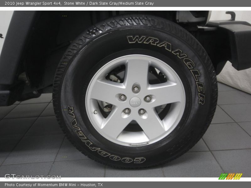 Stone White / Dark Slate Gray/Medium Slate Gray 2010 Jeep Wrangler Sport 4x4
