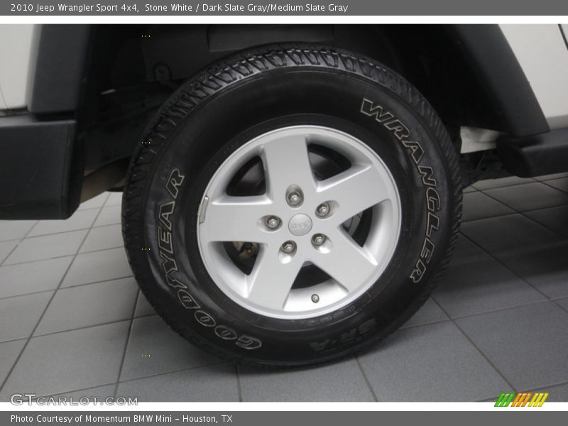 Stone White / Dark Slate Gray/Medium Slate Gray 2010 Jeep Wrangler Sport 4x4