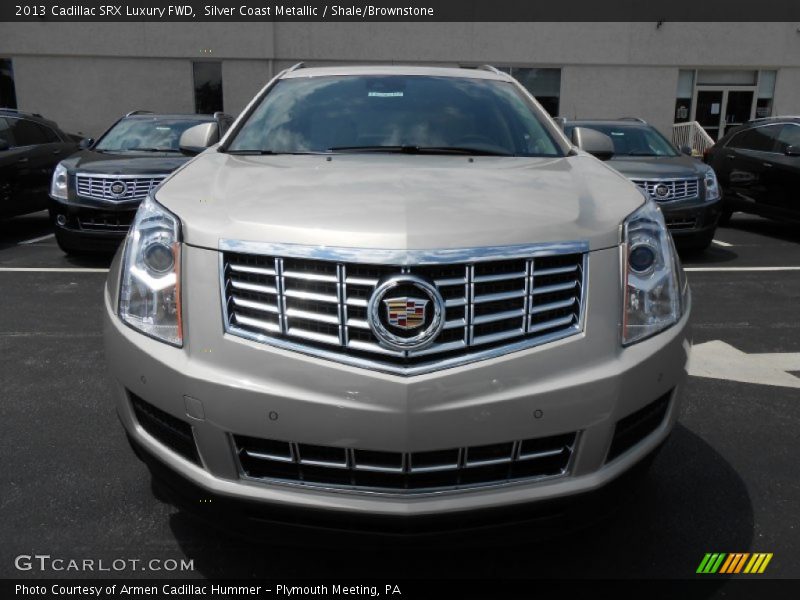 Silver Coast Metallic / Shale/Brownstone 2013 Cadillac SRX Luxury FWD
