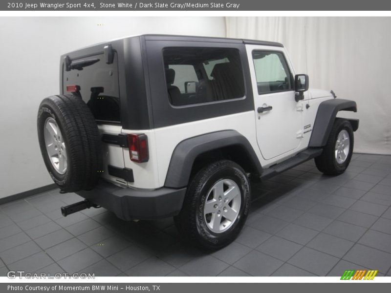 Stone White / Dark Slate Gray/Medium Slate Gray 2010 Jeep Wrangler Sport 4x4