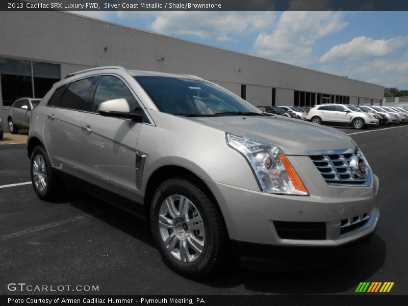 Silver Coast Metallic / Shale/Brownstone 2013 Cadillac SRX Luxury FWD