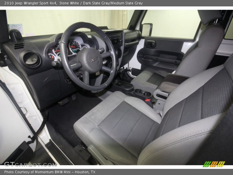 Stone White / Dark Slate Gray/Medium Slate Gray 2010 Jeep Wrangler Sport 4x4