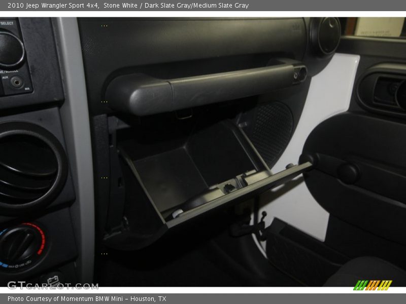 Stone White / Dark Slate Gray/Medium Slate Gray 2010 Jeep Wrangler Sport 4x4