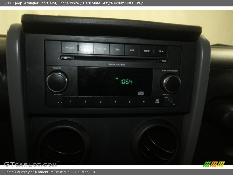 Stone White / Dark Slate Gray/Medium Slate Gray 2010 Jeep Wrangler Sport 4x4