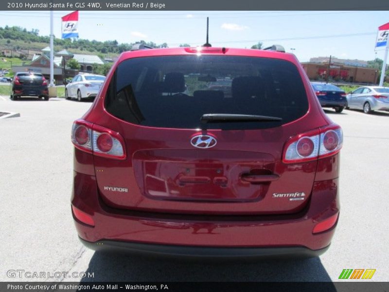 Venetian Red / Beige 2010 Hyundai Santa Fe GLS 4WD
