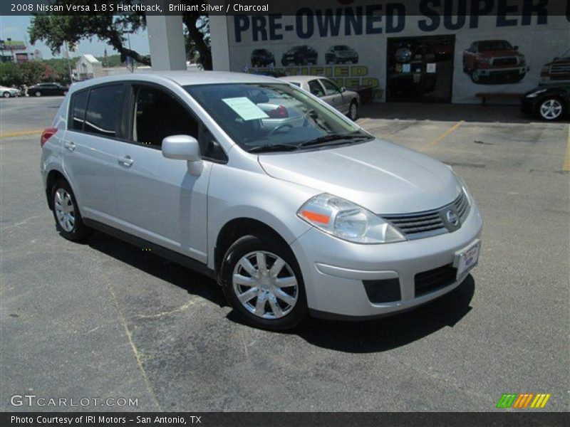 Brilliant Silver / Charcoal 2008 Nissan Versa 1.8 S Hatchback