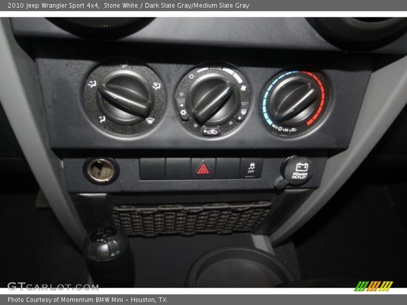 Stone White / Dark Slate Gray/Medium Slate Gray 2010 Jeep Wrangler Sport 4x4