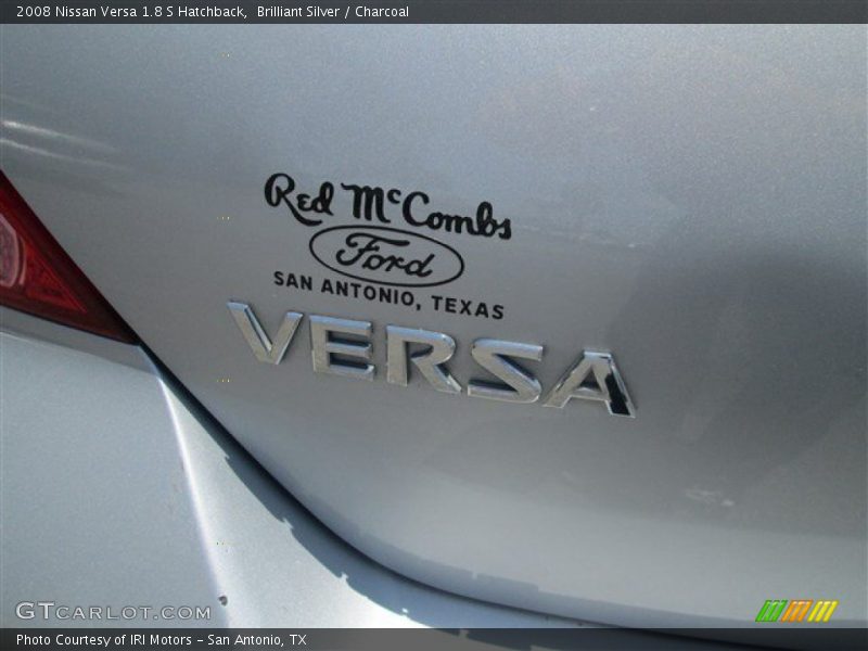 Brilliant Silver / Charcoal 2008 Nissan Versa 1.8 S Hatchback