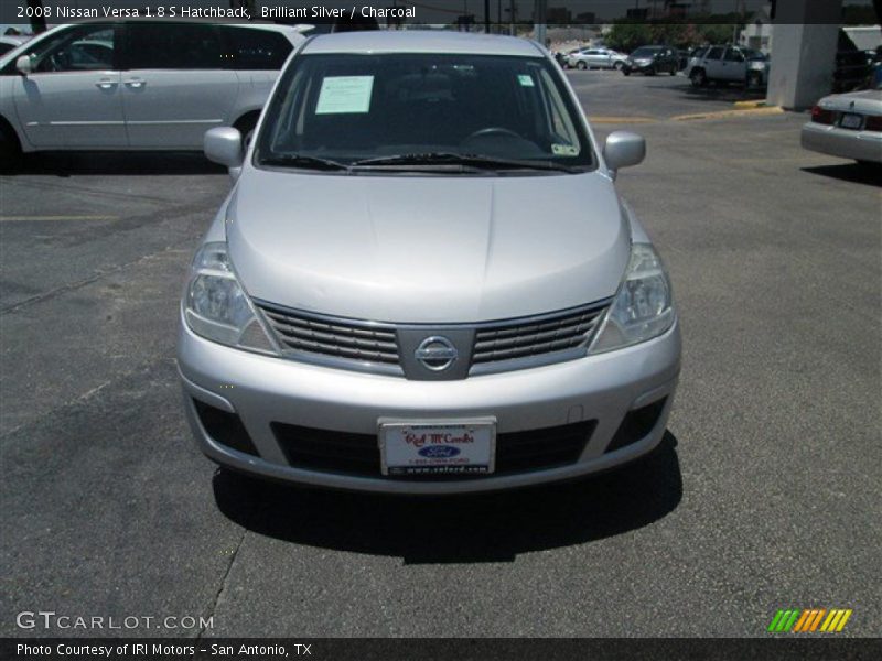 Brilliant Silver / Charcoal 2008 Nissan Versa 1.8 S Hatchback