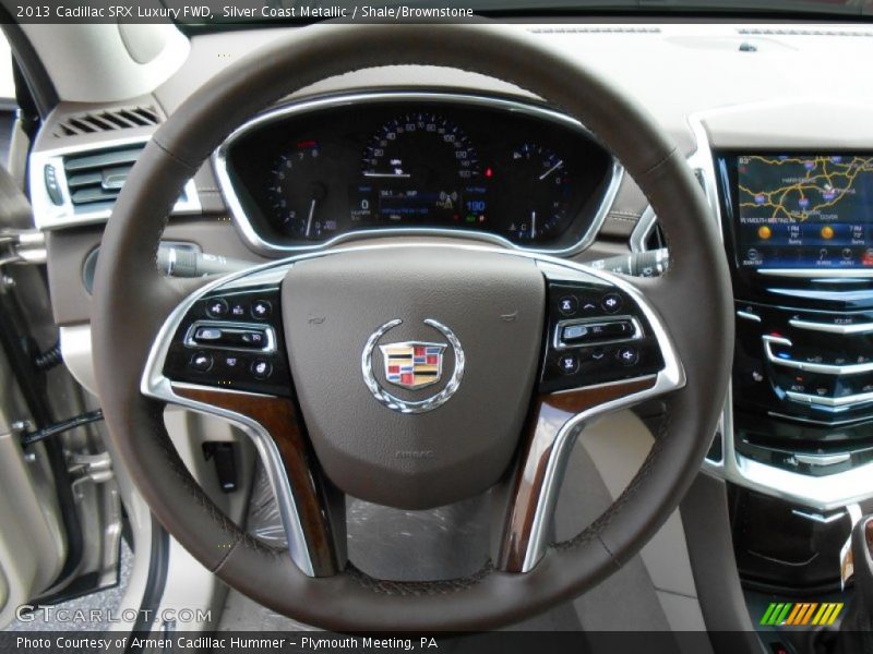 Silver Coast Metallic / Shale/Brownstone 2013 Cadillac SRX Luxury FWD