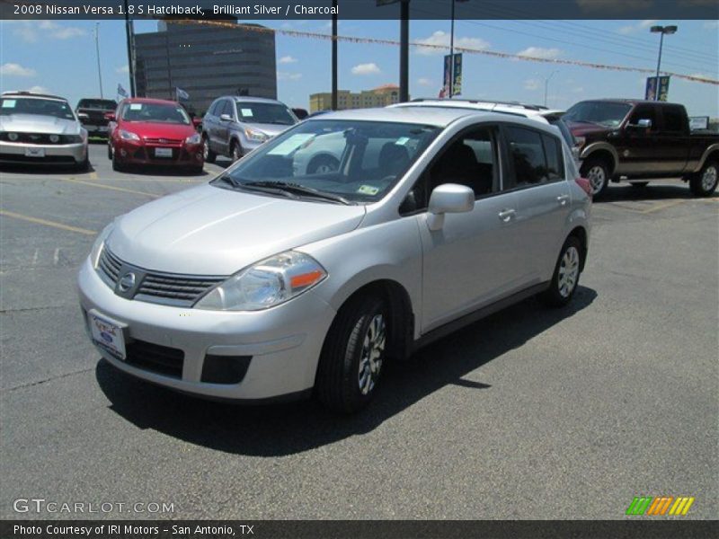 Brilliant Silver / Charcoal 2008 Nissan Versa 1.8 S Hatchback