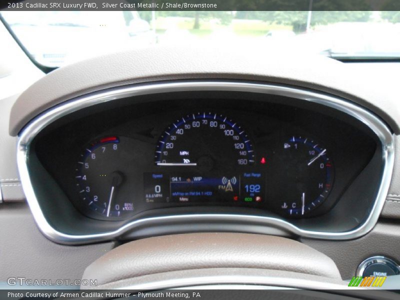 Silver Coast Metallic / Shale/Brownstone 2013 Cadillac SRX Luxury FWD