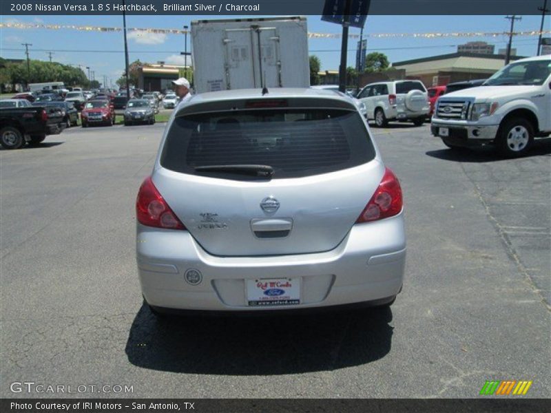Brilliant Silver / Charcoal 2008 Nissan Versa 1.8 S Hatchback