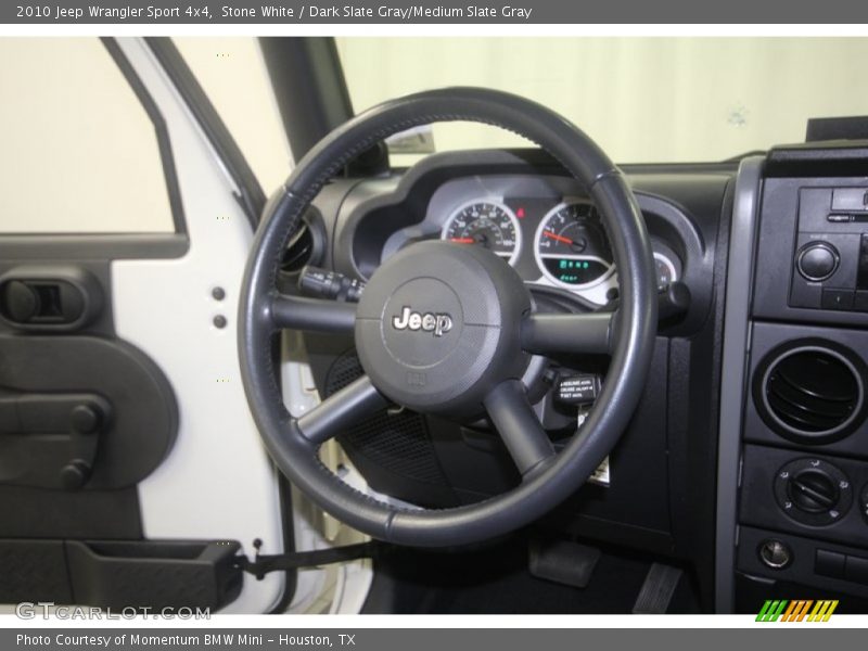 Stone White / Dark Slate Gray/Medium Slate Gray 2010 Jeep Wrangler Sport 4x4