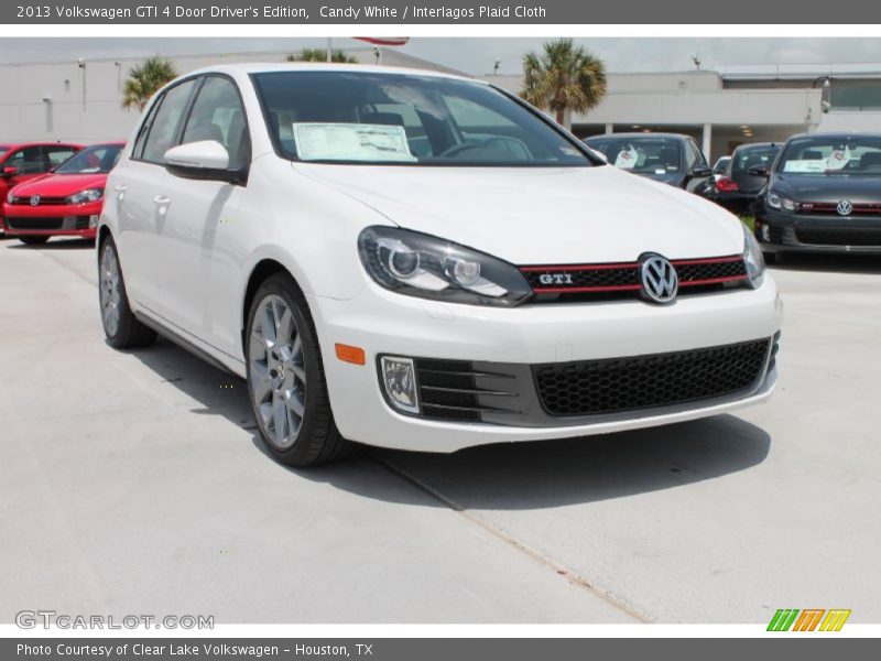 Candy White / Interlagos Plaid Cloth 2013 Volkswagen GTI 4 Door Driver's Edition