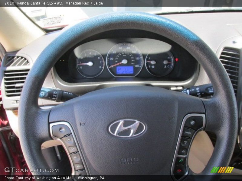 Venetian Red / Beige 2010 Hyundai Santa Fe GLS 4WD