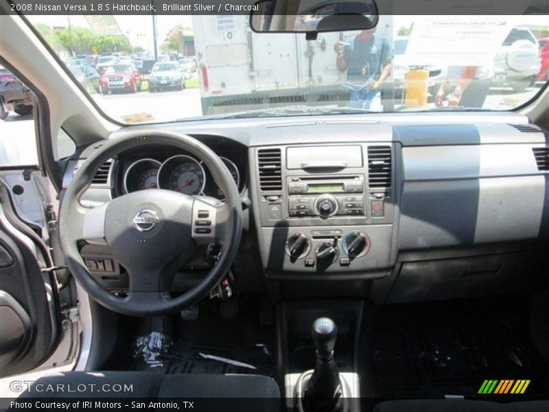 Brilliant Silver / Charcoal 2008 Nissan Versa 1.8 S Hatchback