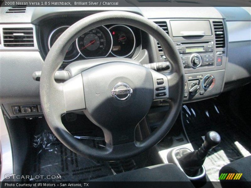 Brilliant Silver / Charcoal 2008 Nissan Versa 1.8 S Hatchback