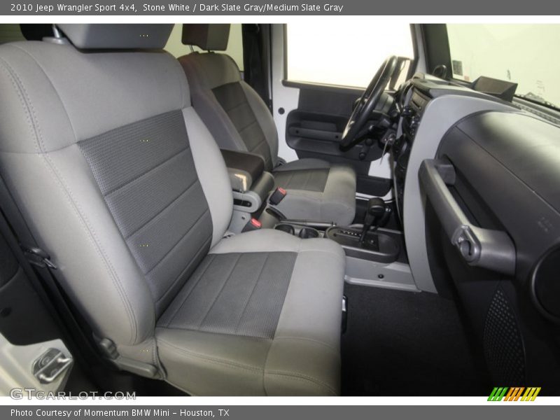Stone White / Dark Slate Gray/Medium Slate Gray 2010 Jeep Wrangler Sport 4x4