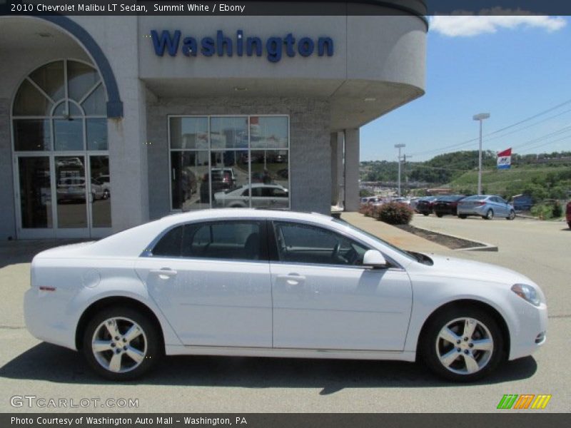 Summit White / Ebony 2010 Chevrolet Malibu LT Sedan