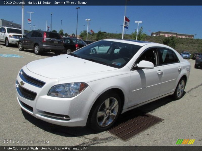 Summit White / Ebony 2010 Chevrolet Malibu LT Sedan