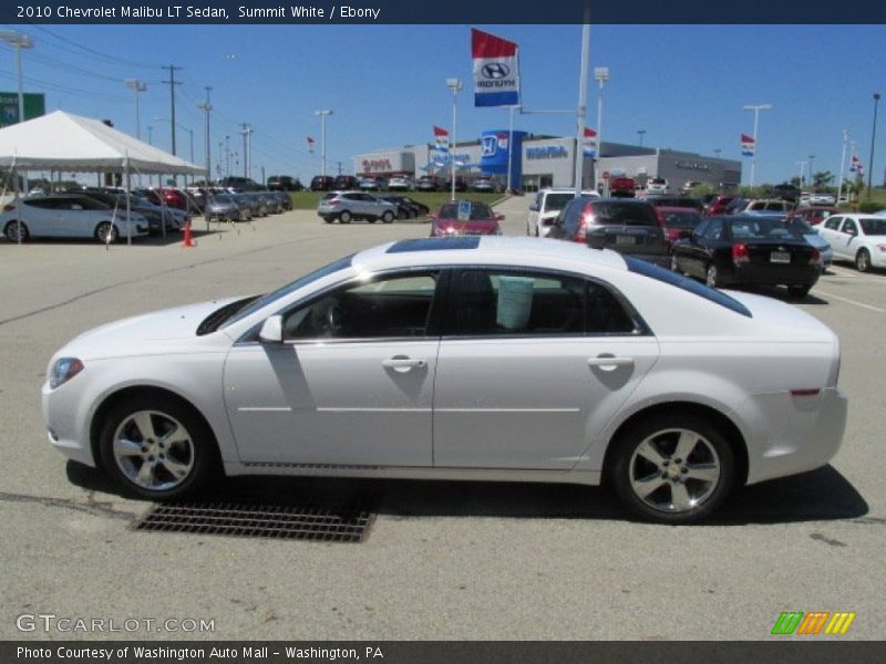 Summit White / Ebony 2010 Chevrolet Malibu LT Sedan