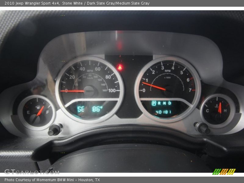 Stone White / Dark Slate Gray/Medium Slate Gray 2010 Jeep Wrangler Sport 4x4