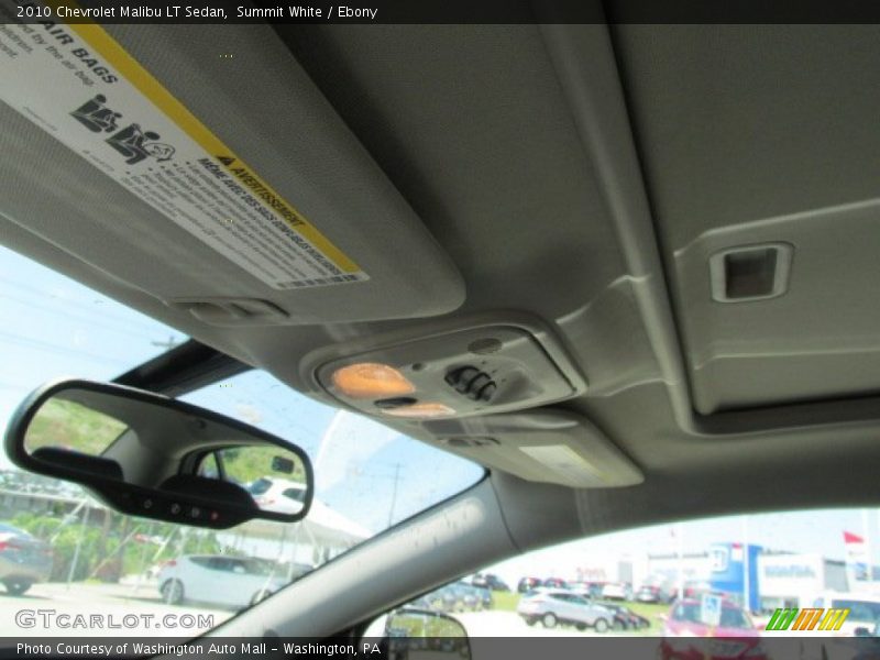 Summit White / Ebony 2010 Chevrolet Malibu LT Sedan