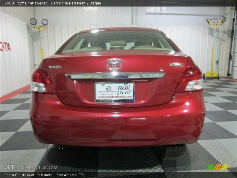 Barcelona Red Pearl / Bisque 2008 Toyota Yaris Sedan