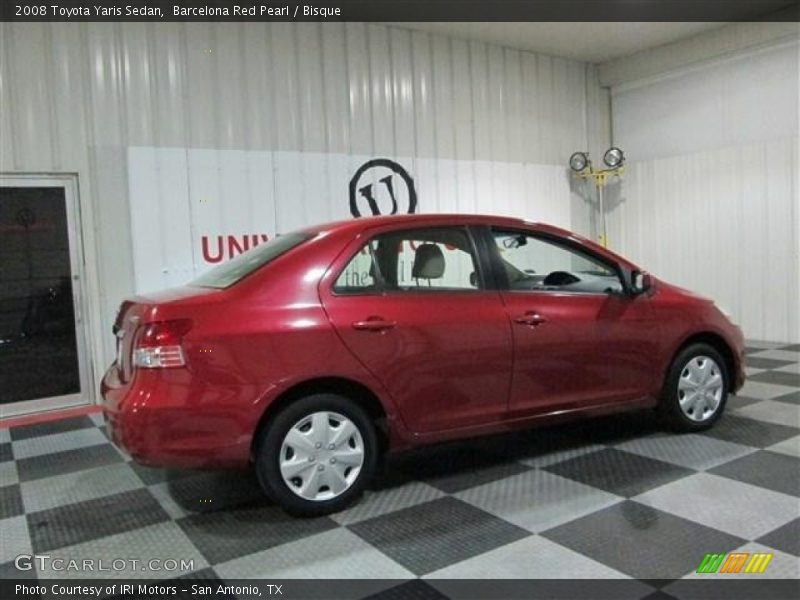 Barcelona Red Pearl / Bisque 2008 Toyota Yaris Sedan