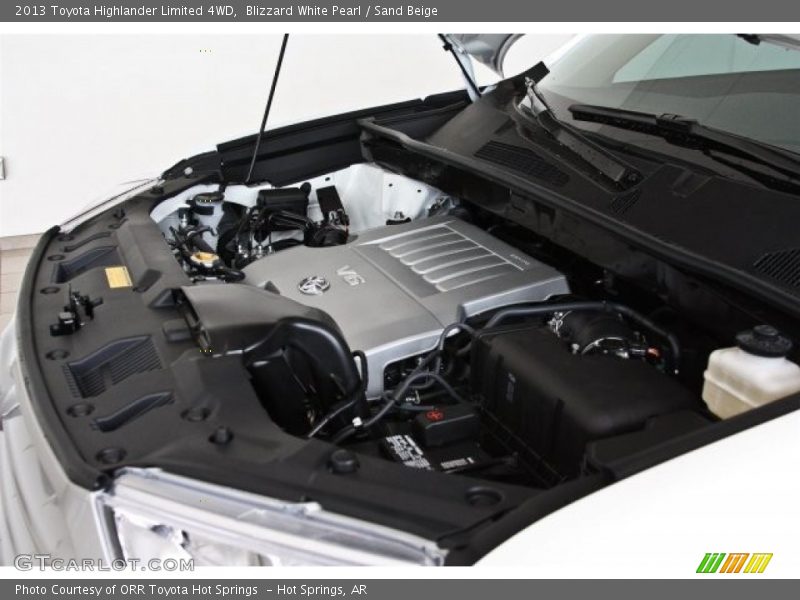 Blizzard White Pearl / Sand Beige 2013 Toyota Highlander Limited 4WD