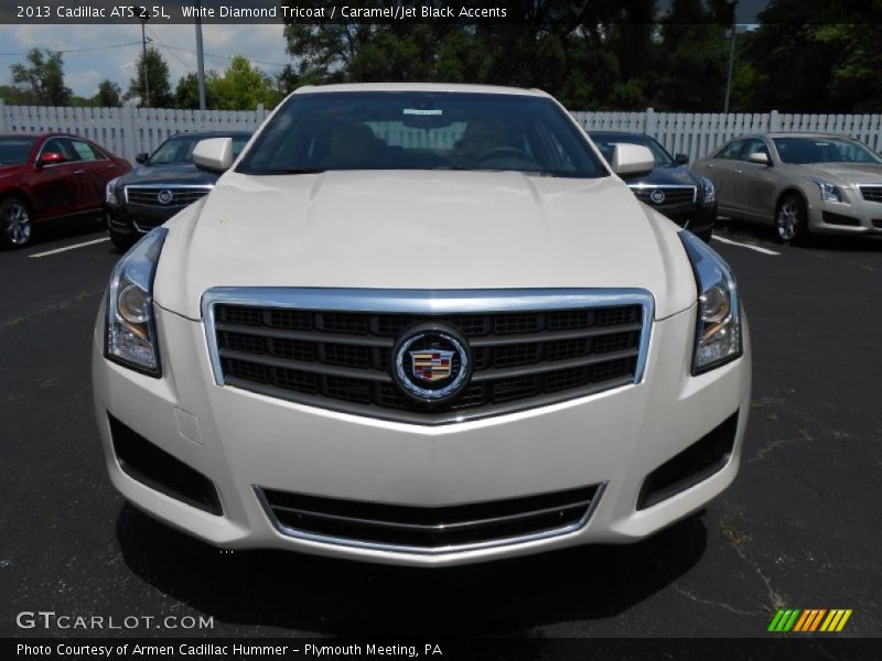 White Diamond Tricoat / Caramel/Jet Black Accents 2013 Cadillac ATS 2.5L
