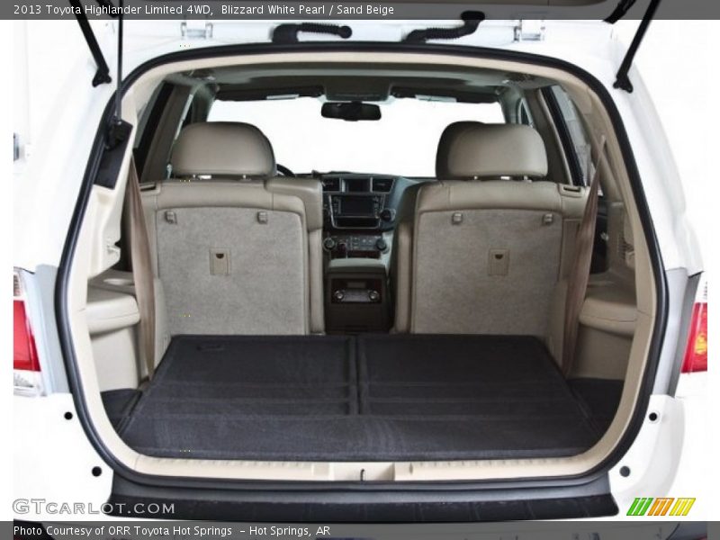 Blizzard White Pearl / Sand Beige 2013 Toyota Highlander Limited 4WD