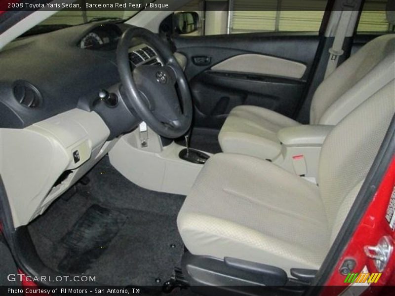 Barcelona Red Pearl / Bisque 2008 Toyota Yaris Sedan
