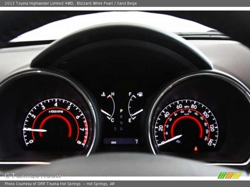 Blizzard White Pearl / Sand Beige 2013 Toyota Highlander Limited 4WD