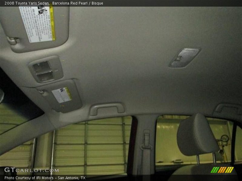 Barcelona Red Pearl / Bisque 2008 Toyota Yaris Sedan