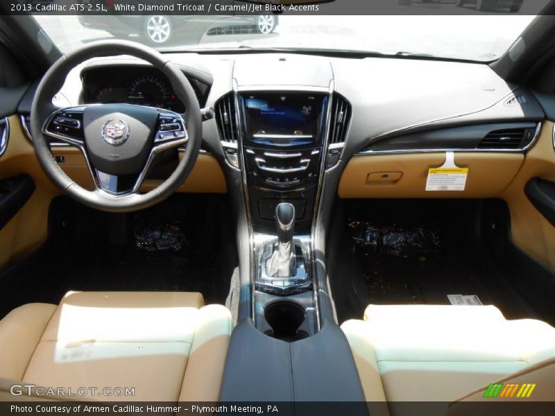 White Diamond Tricoat / Caramel/Jet Black Accents 2013 Cadillac ATS 2.5L