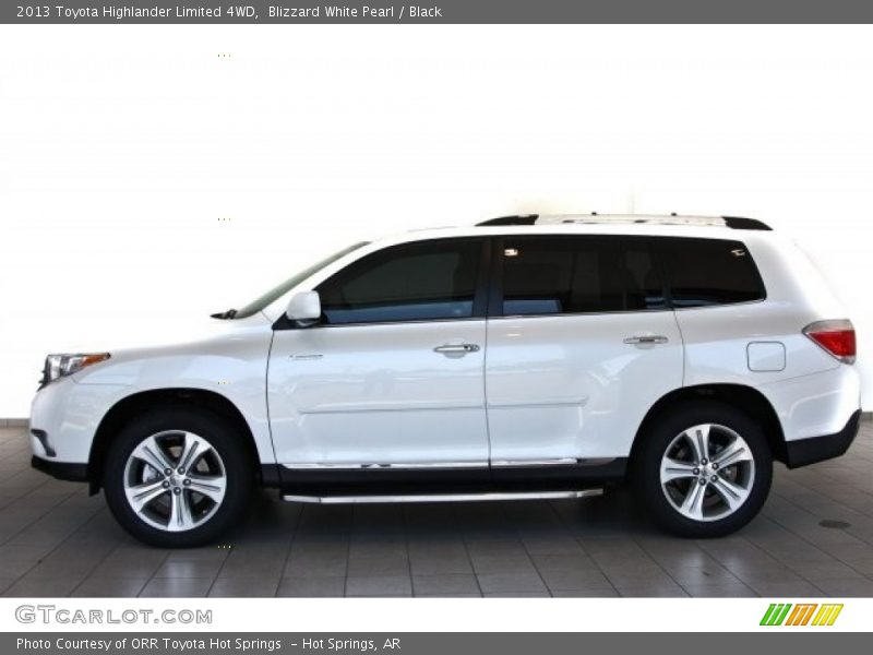 Blizzard White Pearl / Black 2013 Toyota Highlander Limited 4WD