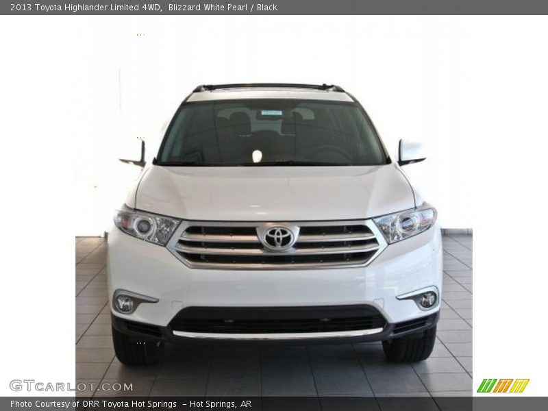 Blizzard White Pearl / Black 2013 Toyota Highlander Limited 4WD