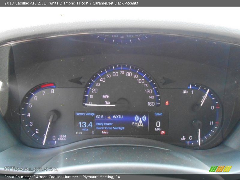 White Diamond Tricoat / Caramel/Jet Black Accents 2013 Cadillac ATS 2.5L