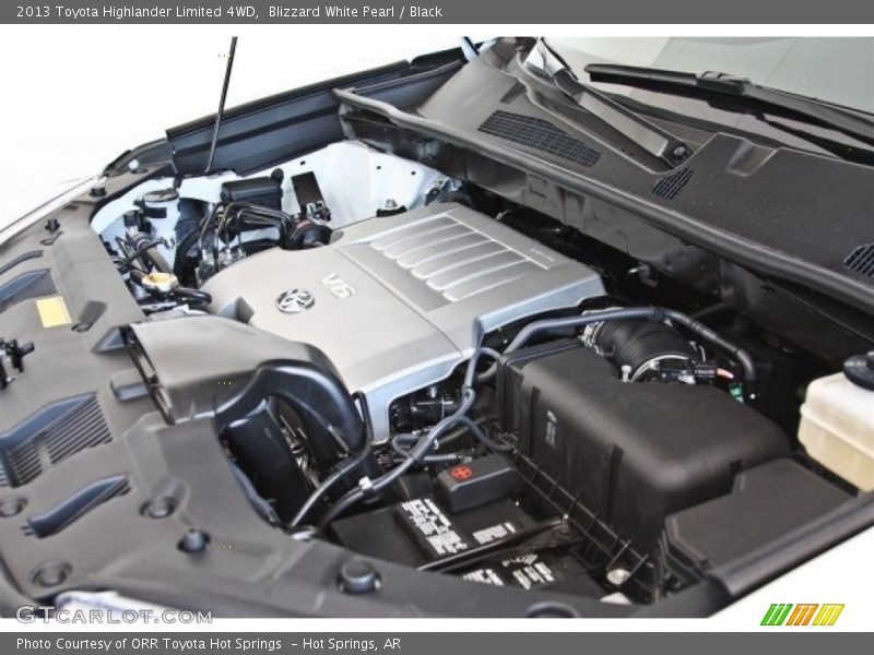 Blizzard White Pearl / Black 2013 Toyota Highlander Limited 4WD