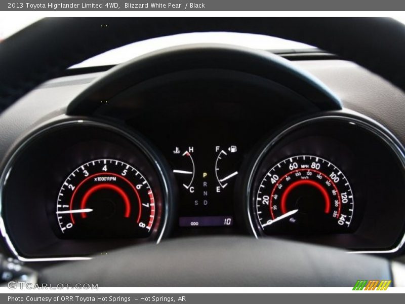 Blizzard White Pearl / Black 2013 Toyota Highlander Limited 4WD