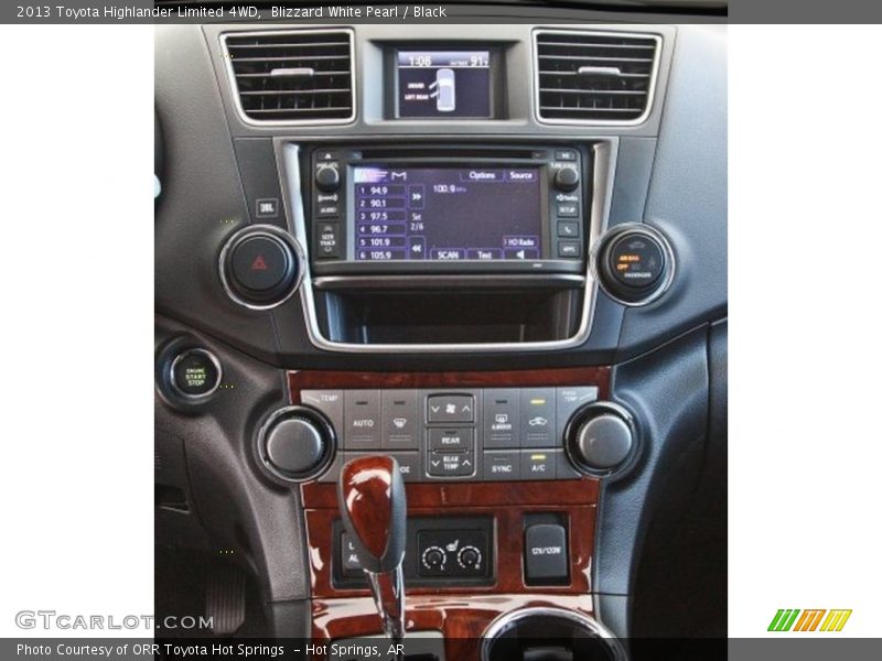 Blizzard White Pearl / Black 2013 Toyota Highlander Limited 4WD