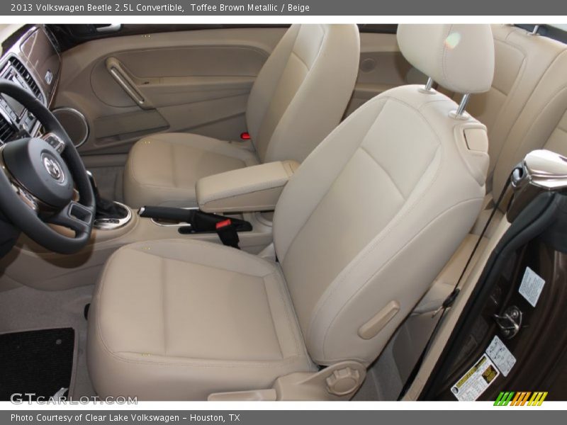Toffee Brown Metallic / Beige 2013 Volkswagen Beetle 2.5L Convertible