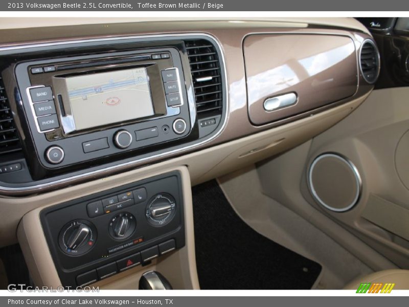 Toffee Brown Metallic / Beige 2013 Volkswagen Beetle 2.5L Convertible