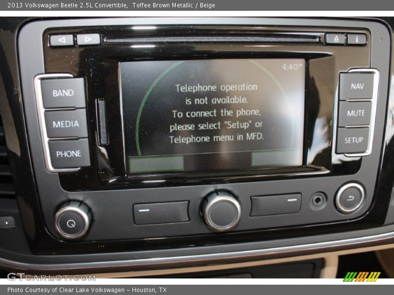 Toffee Brown Metallic / Beige 2013 Volkswagen Beetle 2.5L Convertible