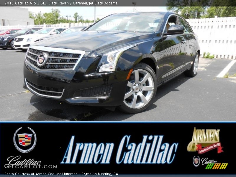 Black Raven / Caramel/Jet Black Accents 2013 Cadillac ATS 2.5L