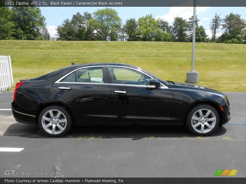 Black Raven / Caramel/Jet Black Accents 2013 Cadillac ATS 2.5L
