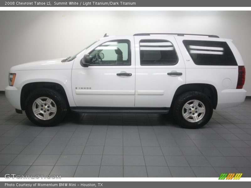 Summit White / Light Titanium/Dark Titanium 2008 Chevrolet Tahoe LS